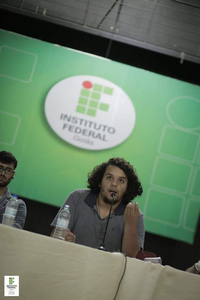 Participando de evento de Ciências Sociais no IFG